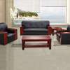 Office Sofa: 5 Seater Black Office Sofa In Tabaka thumb 0