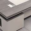 Office Desk; 1.6m Computer Work Desk with Lockable Drawer thumb 1