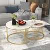 Coffee Table; Circular Gold Coffee Table in Kemera thumb 6