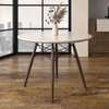 Dining Round Table: Round Solid Wood Base Dining Table thumb 0