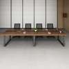 Metal Frame Wooden 2.4m Modern Office Conference Table thumb 11