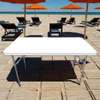 Dining Table; Modern White 1.8m Foldable Table thumb 3