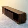 Wooden TV Stand with slated Doors and Drawers thumb 2