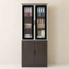 Wooden Half Glass 2 Door Storage Cabinet thumb 14