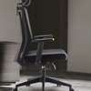 Office Chair: Black Fabric Back Office Chair thumb 3