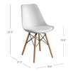 Cushioned Chair with Wooden Legs thumb 3