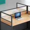 Workstation: 1-Way Modular Office Desk, Space Efficient thumb 1
