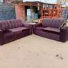 Purple Plush Sofa Set with Button-Tufted Design thumb 0
