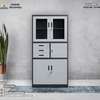 Filing Cabinet: 4-door Half Glass Filing Cabinet With Safe thumb 1