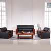 Leather 5 Seater Waiting Office Sofa thumb 0