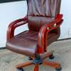 Premium Ergonomic Office Chair Brown & Black Leather thumb 5