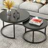 Pair Marble Nesting Coffee Tables thumb 3