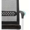Office Chair: Cantilever Black Mesh Chair with Armrest thumb 5