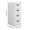 Office Cabinet: 4-drawer steel office file cabinet thumb 1