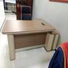 Office Desk: 1.4m Polished Executive Desk With File Drawers thumb 0