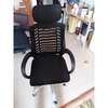 Office Seat: Black Swivel Adjustable Seat With 360° Rotation thumb 0