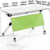 Folding Table: Pull-out Desk With Privacy Flaps, White thumb 1