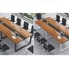 Metal Frame Wooden Boardroom Table thumb 1