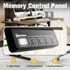 Office Desk: Adjustable Electric, Rustic Finish, Workstation thumb 6