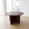 Round  Wooden Conference Table thumb 6