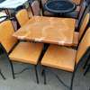Classic modern 4 seater round dining set thumb 4