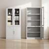 Durable White Metal Office Cabinet with Locks thumb 5