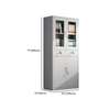 Dove Grey Steel Supplies Cabinet with Locker thumb 1
