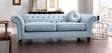 Modern three seater sofa set/Light blue tufted sofa set/Living room sofa ideas