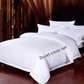 Whites stripped cotton bedsheets / duvets covers