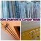 ADJUSTABle new home interior curtain rods