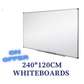 dry erase wall mount whiteboard 8x4 ft