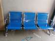 3 seater linked unpadded waiting chair