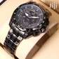 Casio Black Men's Watch With Stainless Steel Straps EFR550BK