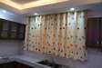 Floral kitchen curtain
