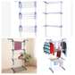 Three layer  laundry drying rack with hanger-