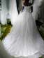 Elegant Off-shoulder wedding gown