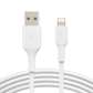 Lightning to USB-A Cable (1m, White)