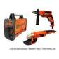 Combo Kit: Welding Machine 200a + Grinder 9"+ Drill 13mm