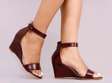 *Quality Latest Fashion Ladies Designer Straps Open Heel Shoes*
y.