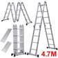 Heavy Duty Combination Aluminium Ladder 4.7m