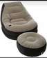 Comfortable Inflatable Seat With Footrest + Manual Pump
