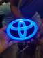 3D LED Toyota Logo Light Red,White, Blue