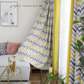 MODERN YELLOW PRINTED CURTAINS