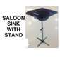 Brand new salon sink with stand