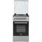 Mika Standing Cooker, 50cm X 50cm, All Gas, Gas oven, Silver