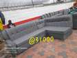 Grayish Lshaped 6 seater sofa