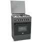 Mika Standing Cooker, 58by58, 3 + 1, Electric Oven, Silver