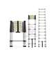 14 Steps 4.1m 13.5ft Telescopic Aluminium Ladder, Heavy Duty