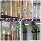 ADJUStable new home interior curtain rods