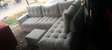 Six seater modern corner seat sofas made by hardwood